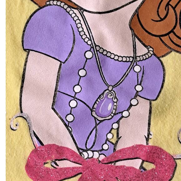 2 For $5 Sale Disney Sofia The First Yellow And Pink Top Size 4T - Picture 4 of 6